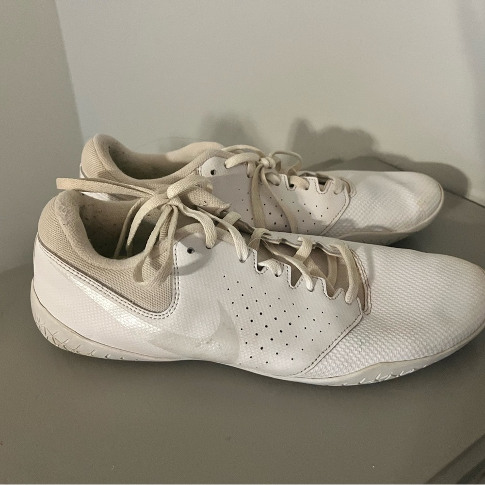 Nike Cream and White cheer Training Shoes